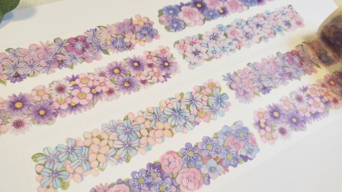 Design Washi Tape Blumen Bordüre
